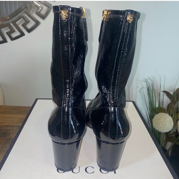 Gucci Black Printyl Boots - Picture 3 of 6